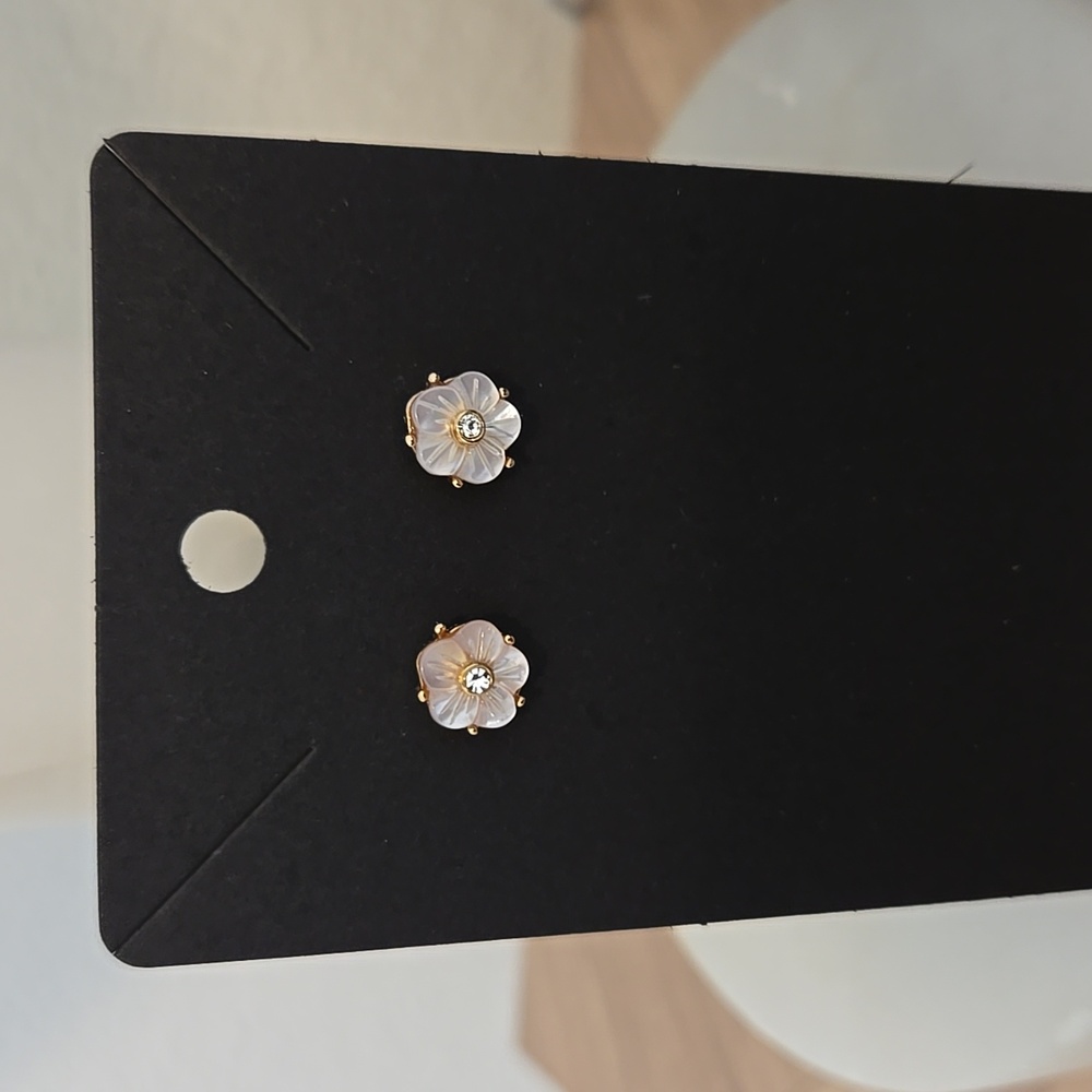 🎯Flower and Rhinestone Earrings